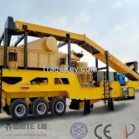 High performance track cone crusher plant