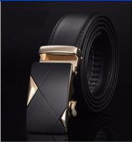 Designer Leather Strap Male Belt Automatic Buckle Belts For Men Girdle Wide Men Belt Waistband