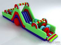 Inflatable obstacle tunnel