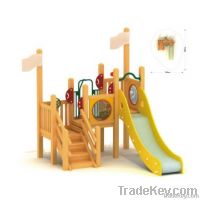 Wooden outdoor playground