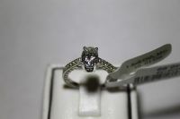 14K white gold 1 CT Moissanite Engagement Ring