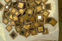 Ceramic CPU Processor Gold Scrap / AMD 486 CPU and 586 CPU SCRAPS