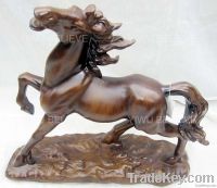 Resin home decoration of running horse