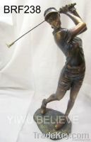 resin statue of golf beauty