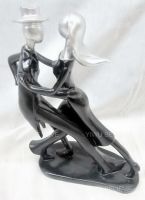 resin figure statue of dancing partners