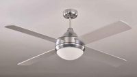 DC solar ceiling fan with LED light
