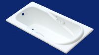 Cast iron enamel bathtub