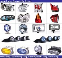auto lamp for all brands, head lamp, tail lamp, fog lamp, corner lamp, side