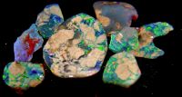 Lightning Ridge Black opal rough