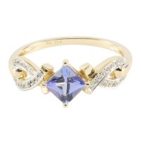 14K  Tanzanite Ring with Diamonds (NEW ARRIVAL)