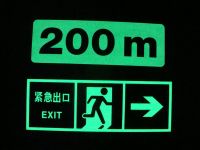 Photoluminescent Safety Sign/ glow sign