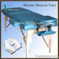 wooden massage table