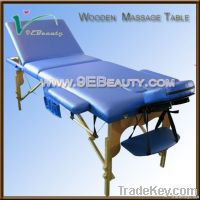 3 section portable wood massage bed