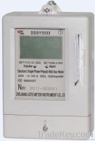 Single phase prepaid meter