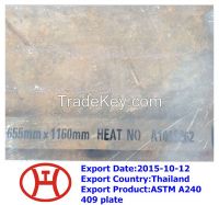 ASTM A240 409 plate
