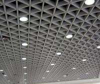 Metal grid ceiling