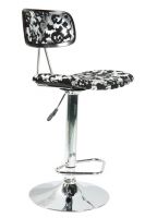 Black and white bentwood barstool/Kitchen count stool/Modern bar stool