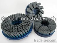 Abrasive disc brush