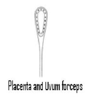 Placenta And Uvum Forceps