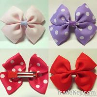 3.5" Boutique Baby/Infant/Girl Accessories Kid Pinwheel Hair Bows Clip