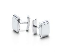 silver cuff-link