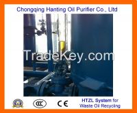 HTZL Vacuum Distillation Machine for Waste Oil Recycling/Regeneration Without Chemicals