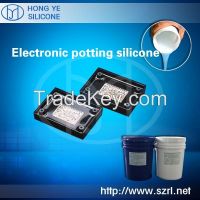 gray electronic components bonding silicone rubber