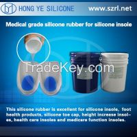 RTV liquid rubbers for silicone insoles