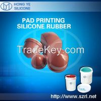 Pad printing liquid silicone for electroplating product