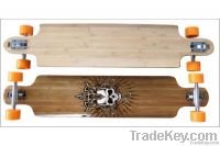 40.5x9.25" bamboo skateboard