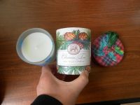 glass soy wax candle