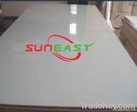 3.6mm white glossy polyester plywood, polyester board, polyester MDF