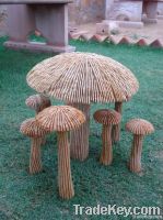 Stone Mushrooms Sculpture & Mushroom Sandstone Figurines