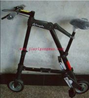 8'inch black a-bike, foldable bicycle