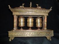 Prayer Wheel 3 in 1 cum. Incense Burner Copper