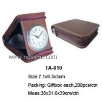 Leather clock, travel and promotion gifts