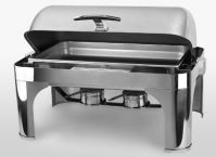 Roll-top chafing dish