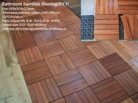sauna/bath room flooring-stran woven bamboo