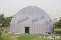 Inflatable dome tent