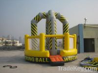 inflatable wrecking ball game