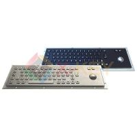 Stainless steel Keyboard with trackball(X-BP66B)