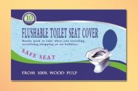 Flushable  toilet  seat cover paper