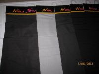 t/c polyester herringbone black ivory fabrics