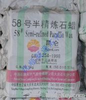 semi refined paraffin wax 58/60 high quality
