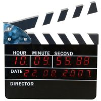 Clapboard LED Clock