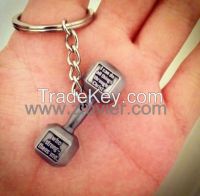 Metal Fitness Jewelry Keychain