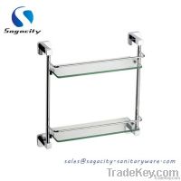 dual glass shelves