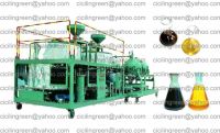 Black motor oil recycling plant, engine oil regeneraton system