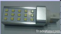 3w Transverse plug led lamp with 15pcs SMD5050 AC85-265V