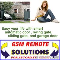 GSM remote control for automatic door opener